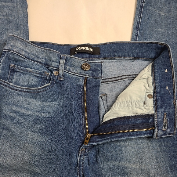 Express Light Wash High Rise Skinny Jeans Size 4 - Picture 4 of 6
